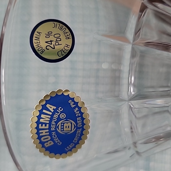 COPY - Bohemia lead crystal martini glass set of 2. NWT - Picture 8 of 8